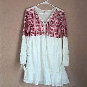 Embroidered Tunic Dress